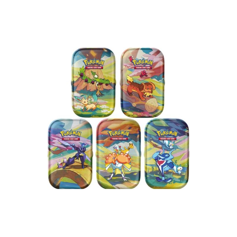 Pokemon - Scarlatto E Violetto - Paldea Sfavillante - Collezione Completa 5 Mini Tin Da Collezione (Ita)